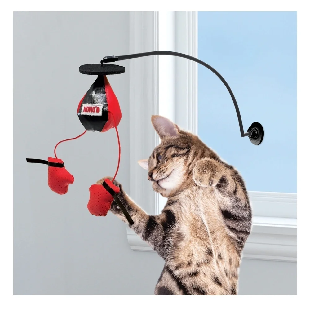Red and Black Cat Boxing Toy